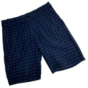 Lululemon ABC Commission Short Black & Blue Plaid - W36